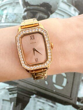 Fossil BQ3670 Women Rose Gold-Toned Dial Analogue Watch